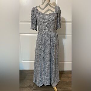 & Other Stories 8 Floral Smocked Dress